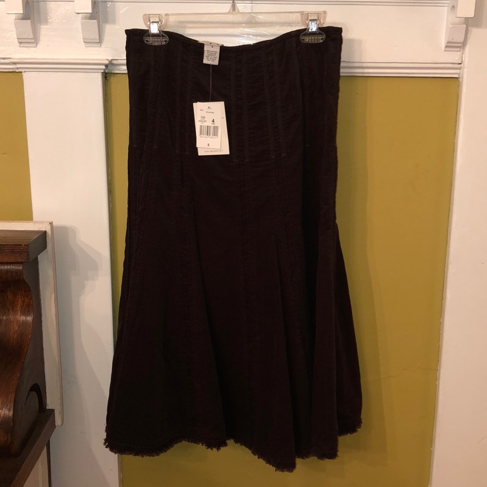 CAbi Brand BNWT Chocolate Brown Skirt Size 4